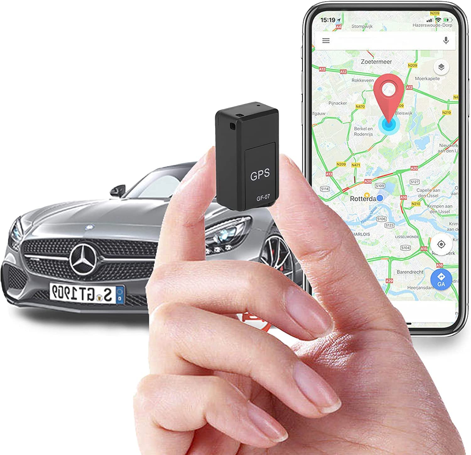 Vape and Wires GPS Tracker for Vehicles, Mini Magnetic GPS Real time Car Locator, Full USA Coverage, No Monthly Fee, Long Standby GSM SIM GPS Tracker for Vehicle/Car/Person Model 2022A