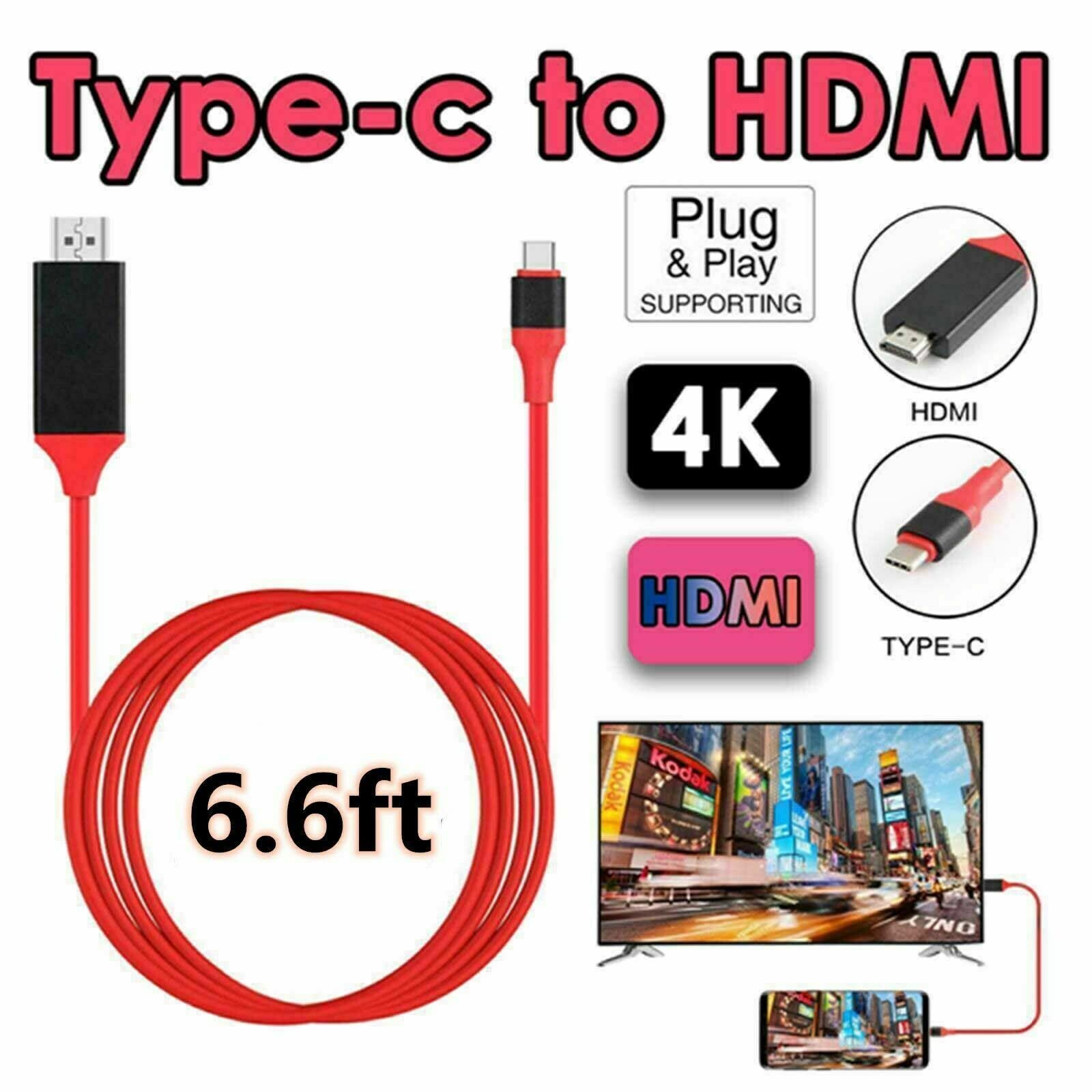 SGElectronix MHL USB-C Type C to HDMI 1080P HD TV Cable Adapter for Android Phones Samsung LG