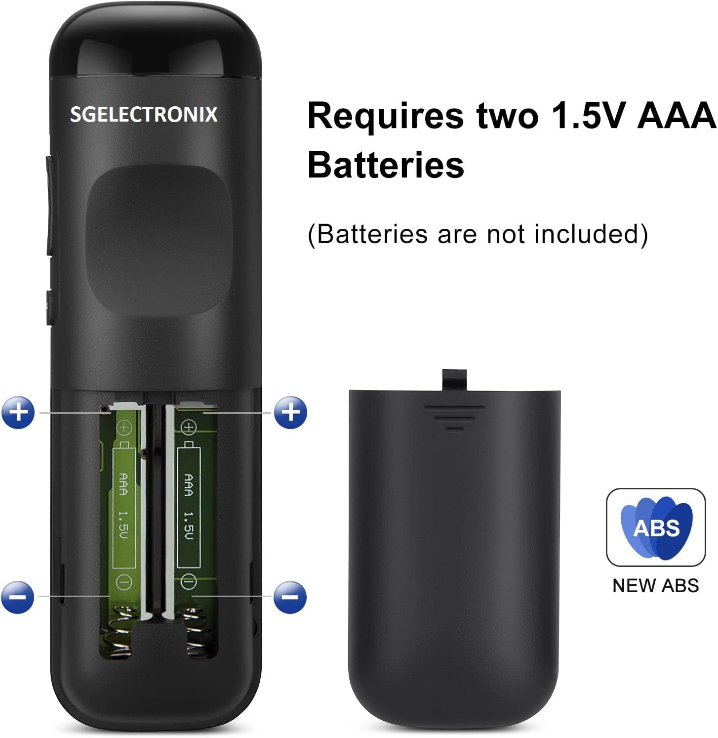 (Pack of 2) Replacement-Remote-Control for Roku-TV,Compatible for TCL Roku/Hisense Roku/Onn Roku/Philips Roku Smart TVs(Not for Stick and Box) Black