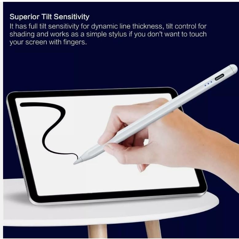 SGElectronix Stylus Pen for iPad 2018-2023, 2X Fast Charge iPad Pencil 2nd Generation Genaric Compatible with Apple iPad Pro 11/12.9 inch, iPad Mini 5/6, iPad Air(5/4/3), iPad (10/9/8/7/6) White