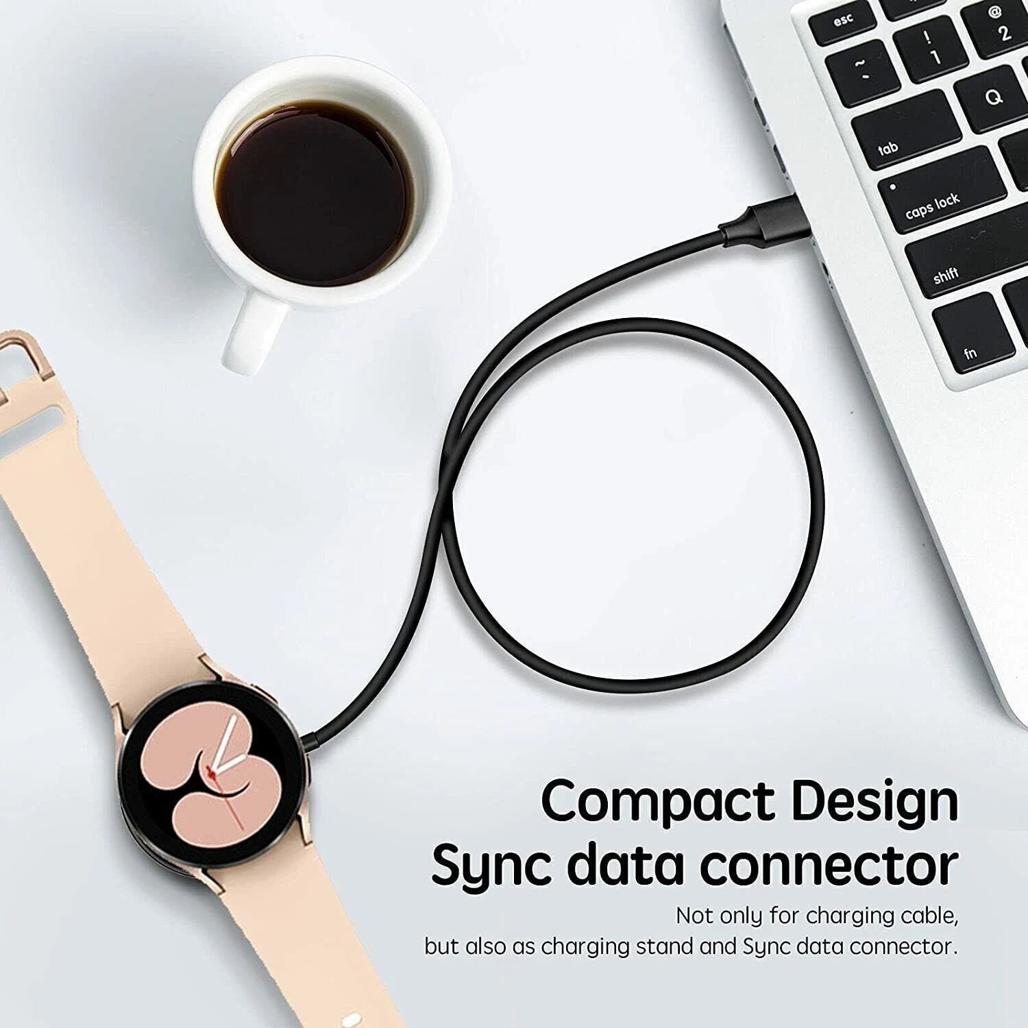 FAST Wireless Charger For Samsung Galaxy Watch 6/5/5 Pro/4/3/2 Ultra/Classic US Black