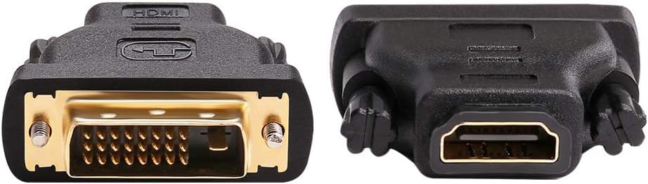 SGElectronix DVI-Male to HDMI Female DVI-D Port Converter 4K 1080P Gold Plated Connector