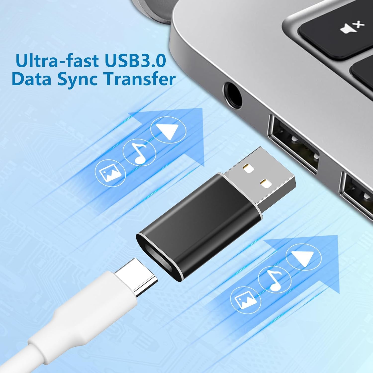 SGElectronix 6PACK USB C 3.1 Type C Female to USB 3.0 Type A Male Port Converter Adapter New