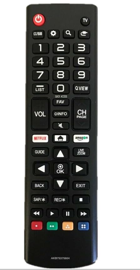 SGElectronix LG LED/TV Remote AKB75375604 Replacement TV Remote for LG TV 43UK6300PUE 32LK610BPUA 49UK6300PUE 55UK6300PUE 65UK6300PUE 75UK6570PUB 75SK8070PUA 55SK9000PUA 86UK6570PUB 43UK6250PUB