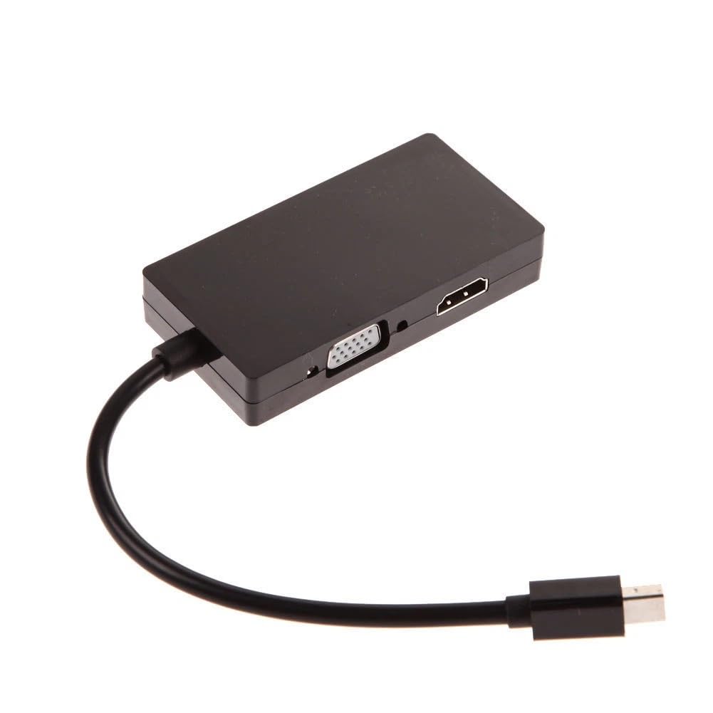 SGElectronix 3 in 1 Mini DisplayPort Adapter - 1080p - Mini DP/Thunderbolt to HDMI/VGA/DVI Splitter for Your Monitor (MDP2VGDVHD)