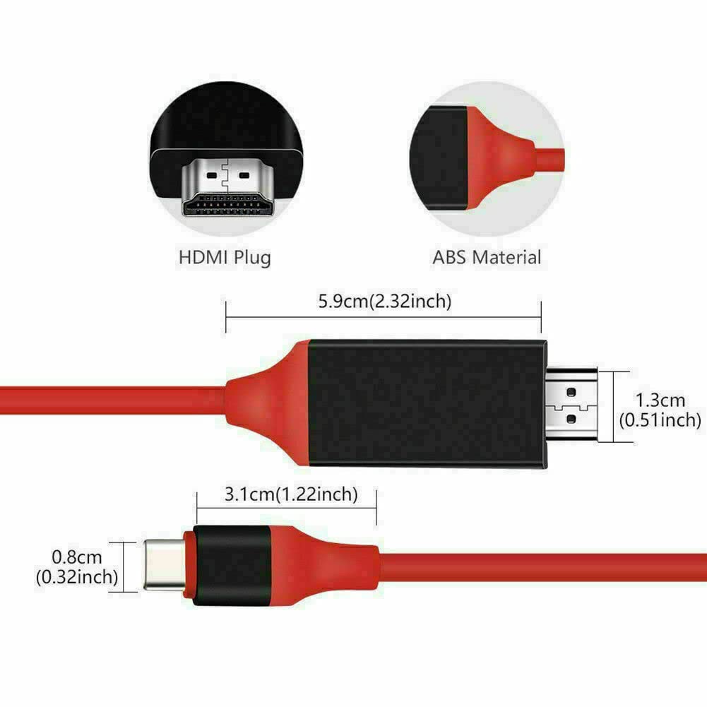 SGElectronix MHL USB-C Type C to HDMI 1080P HD TV Cable Adapter for Android Phones Samsung LG