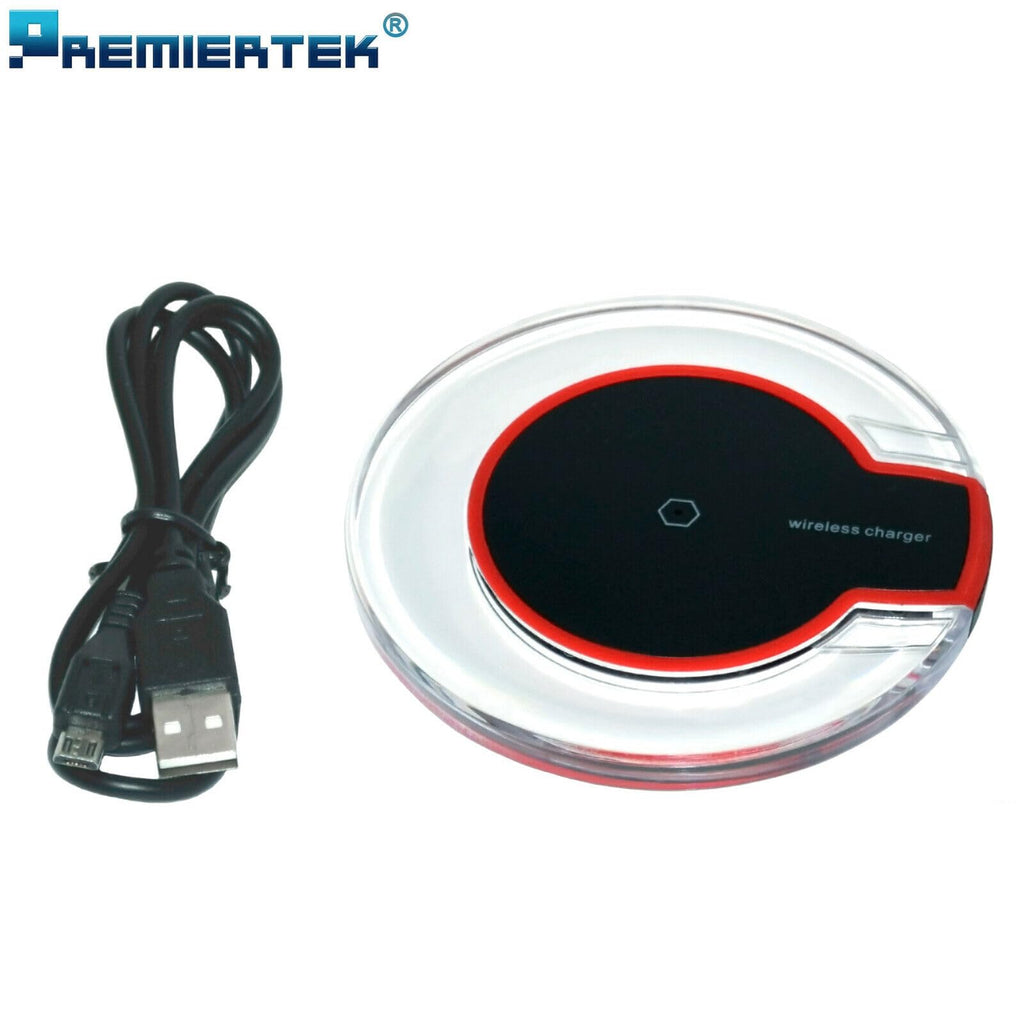 SGelectronicx Universal Qi Wireless Charger Charging Pad for iPhone X 8 XS Max XR i11 11Pro 11ProMax 12 12Pro 12 ProMax, Galaxy and More Black