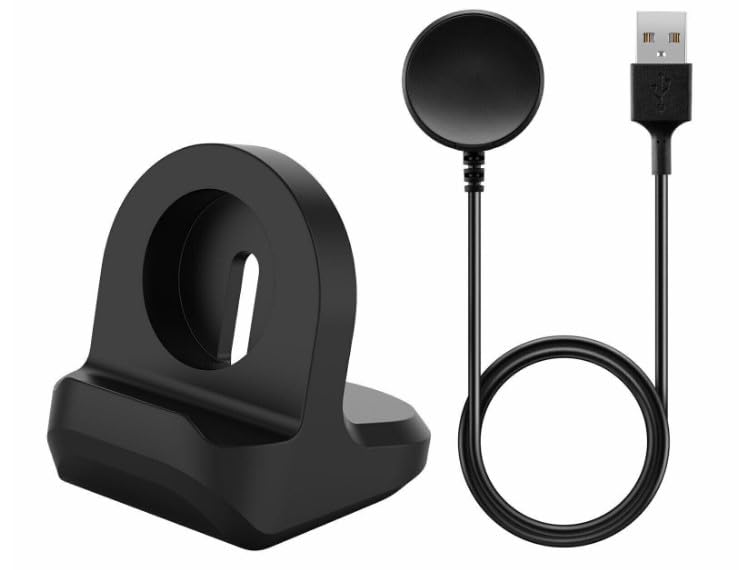 SGElectronix Cable and Charger Stand Combo Compatible with Galaxy Watch, Durable Silicone with Non-Slip Stable Base，Magnetic Wireless Charging Station