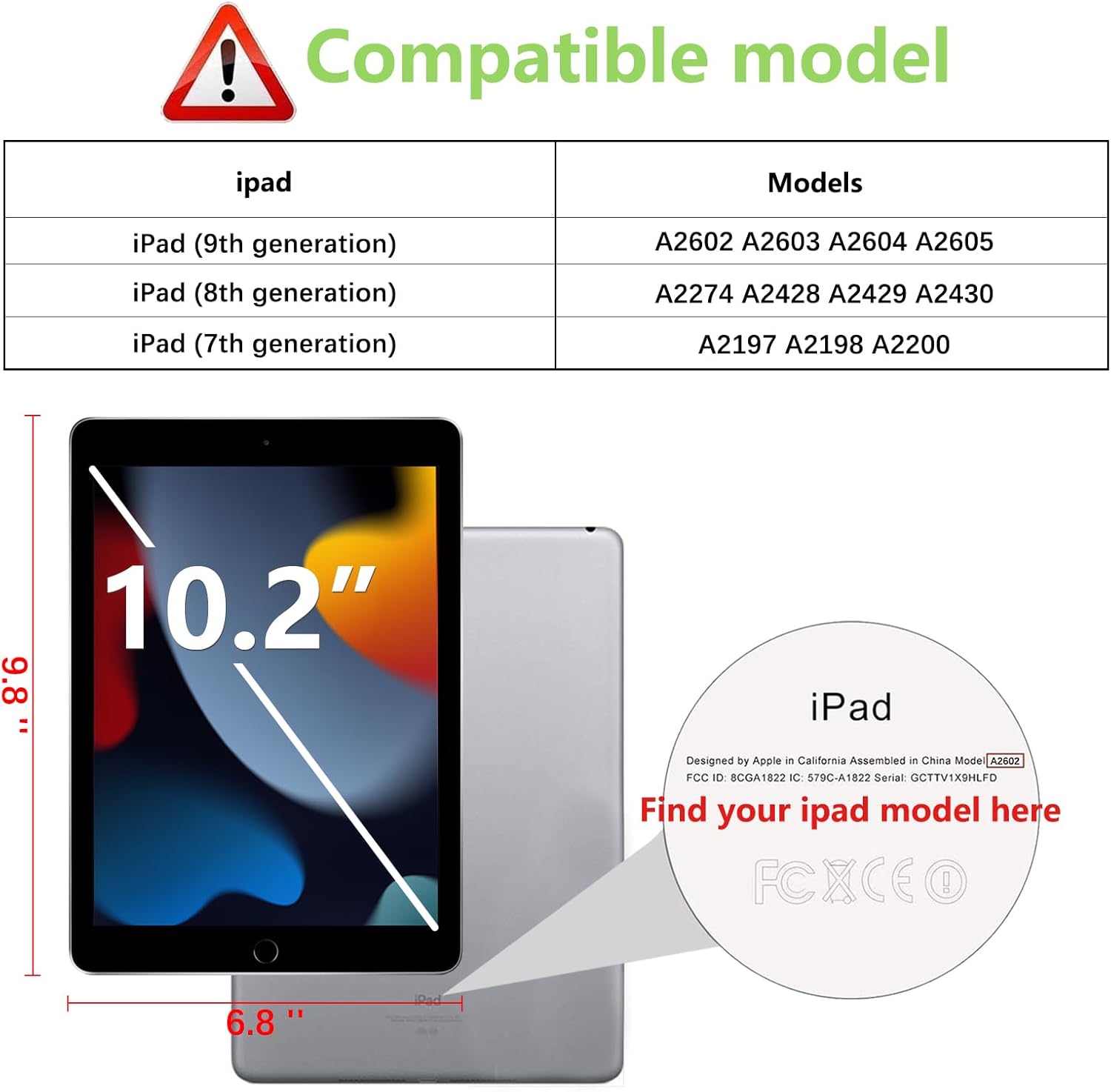 {2-Pack} Clear HD Tempered Glass Screen Protector For iPad 10.2 7th 8th 9th Gen