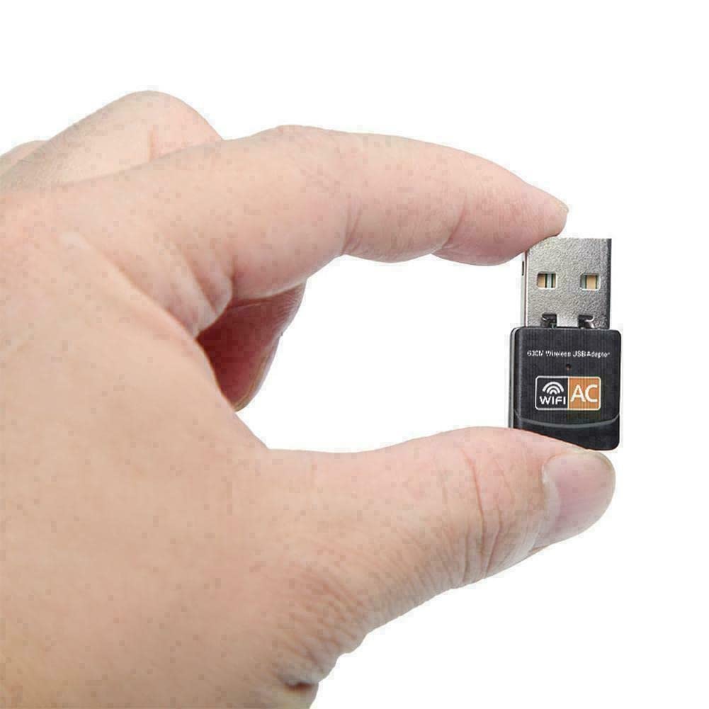 USB WiFi Adapter, AC600 Mbps Dual Band 2.4/5Ghz Wireless USB Mini WiFi New Network Adapter 802.11 Mini Wireless for Laptop/Desktop/PC, Support Desktop Laptop MAC Book Windows Notebook