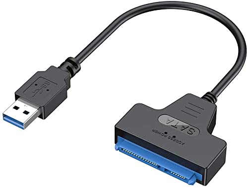 SGElectronix USB 3.0 to SATA Adapter, SATA to USB 3.0 Cable, Compatible 2.5" SATA III HDD Hard Disk Driver, Black