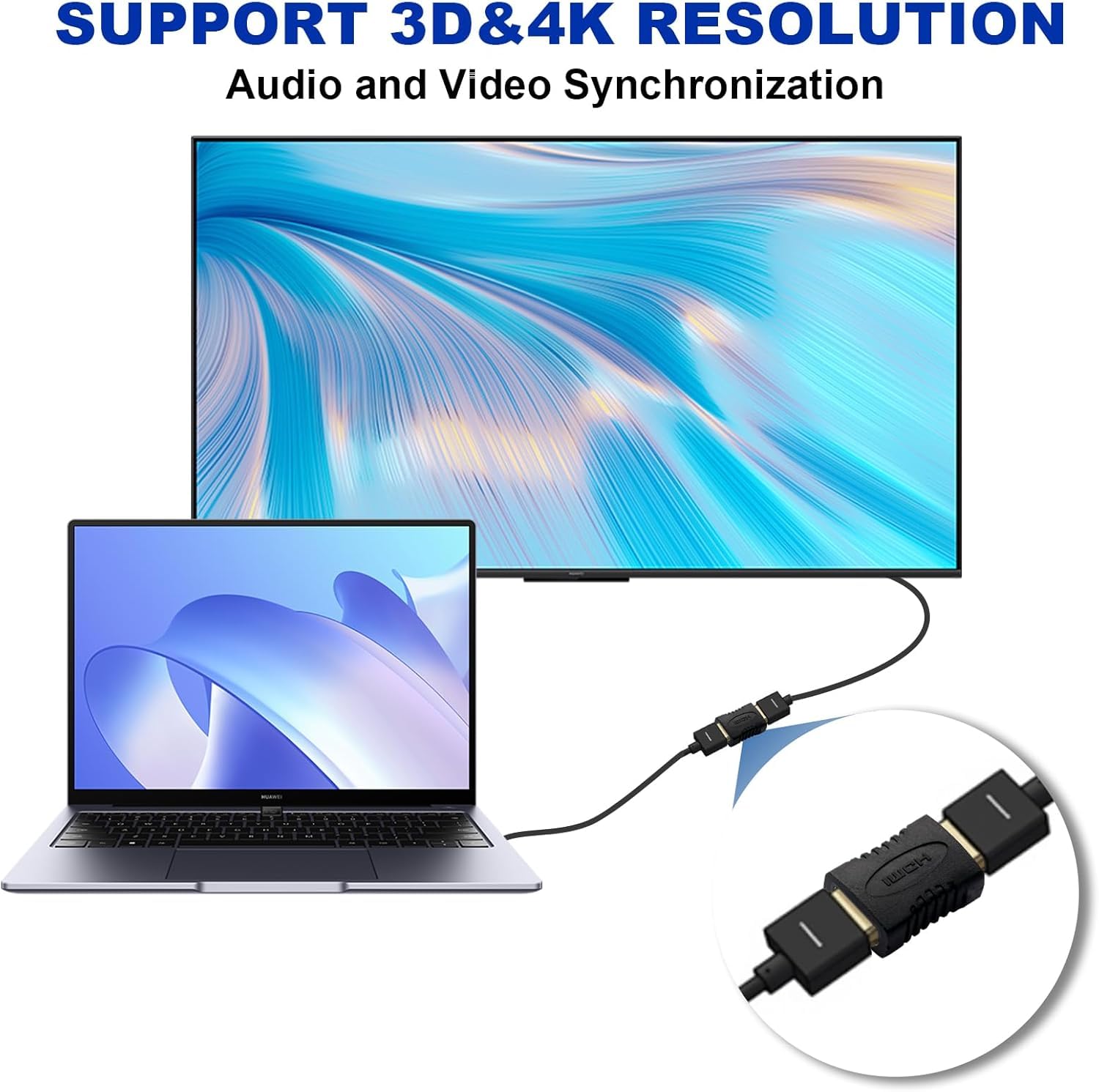 SGElectronix 10 Pack HDMI Coupler Adapter Gold Plated, High Speed HDMI Coupler F/F Female to Female Adapter Black