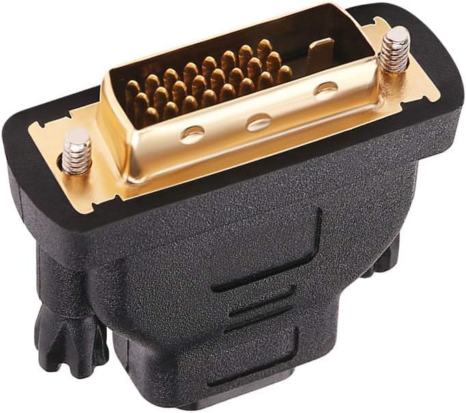 SGElectronix DVI-Male to HDMI Female DVI-D Port Converter 4K 1080P Gold Plated Connector