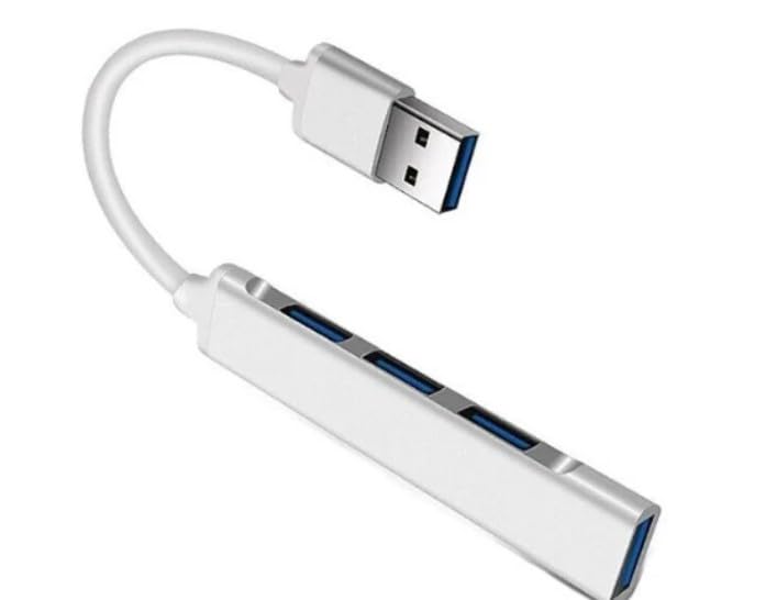 USB Hub 4-Port USB Hub Ultra-Slim Data USB Splitter Portable Aluminium Alloy Mini USB Hub Extensions Applicable for Laptop, MacBook, Mac Mini/Pro, Surface, Notebook PC (USB-A)
