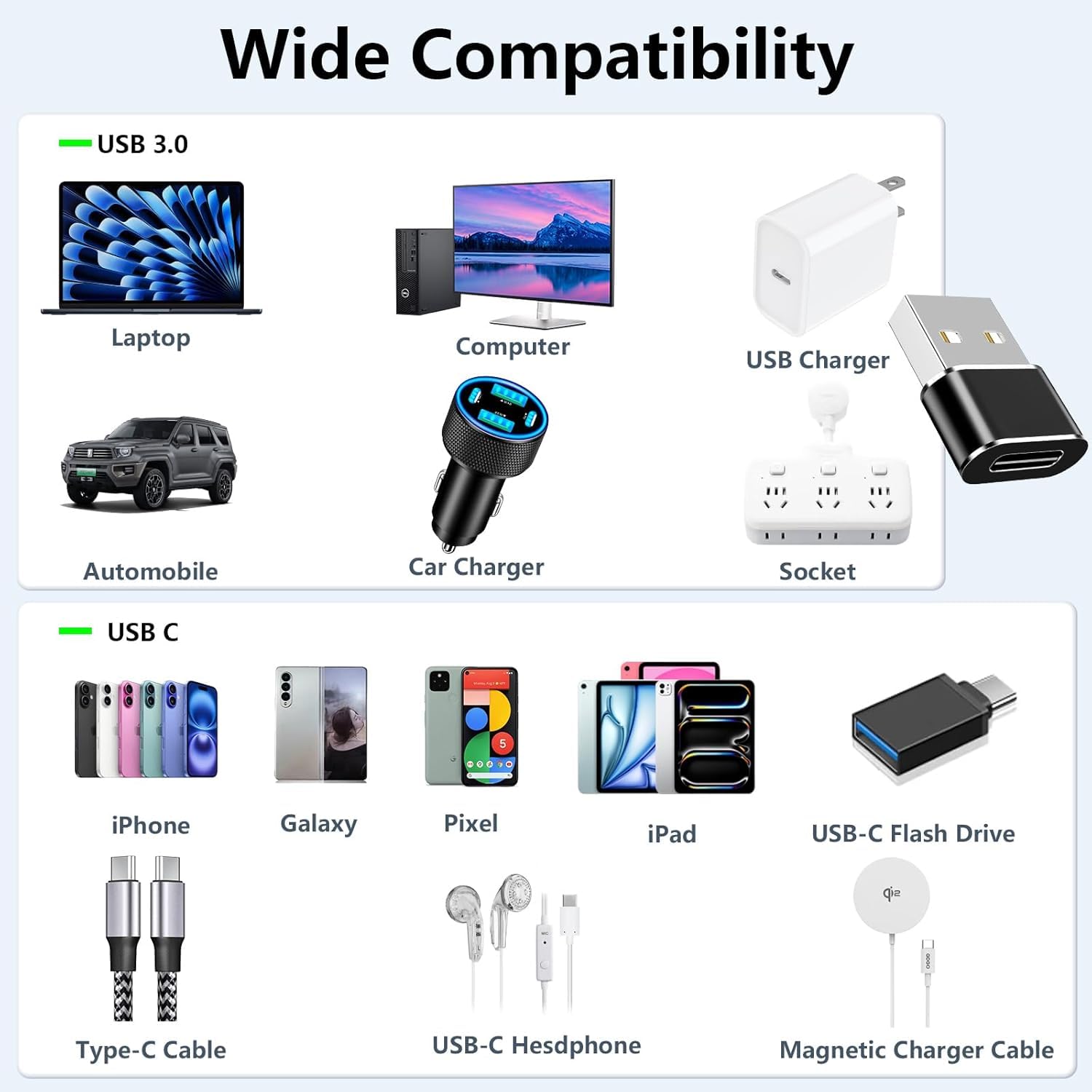 SGElectronix 6PACK USB C 3.1 Type C Female to USB 3.0 Type A Male Port Converter Adapter New