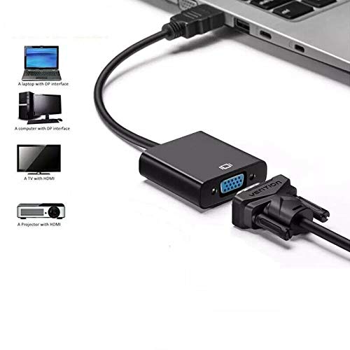 1080P HDMI Male to VGA Female Video Cable Cord Converter Adapter for PC Monitor
