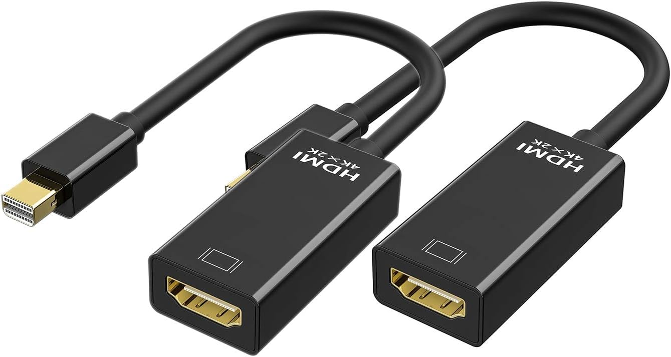 SGElectronix Mini DisplayPort to HDMI Adaptor 2 Pack