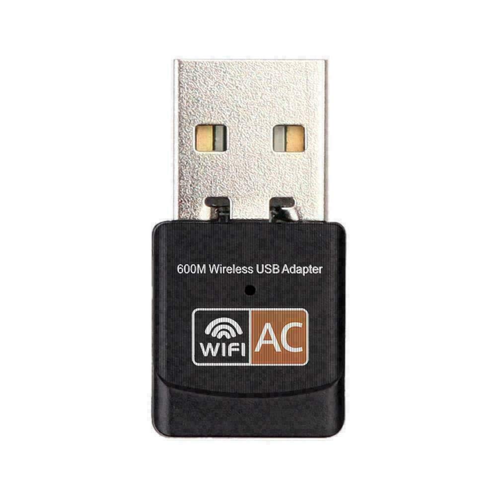 USB WiFi Adapter, AC600 Mbps Dual Band 2.4/5Ghz Wireless USB Mini WiFi New Network Adapter 802.11 Mini Wireless for Laptop/Desktop/PC, Support Desktop Laptop MAC Book Windows Notebook