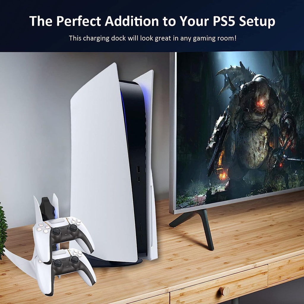SGElectronicx PS5 Controller Charger Special Edition, Wireless Controller Charging Station with Dual USB C Ports, Fast Charging Dock, Controller Not Included