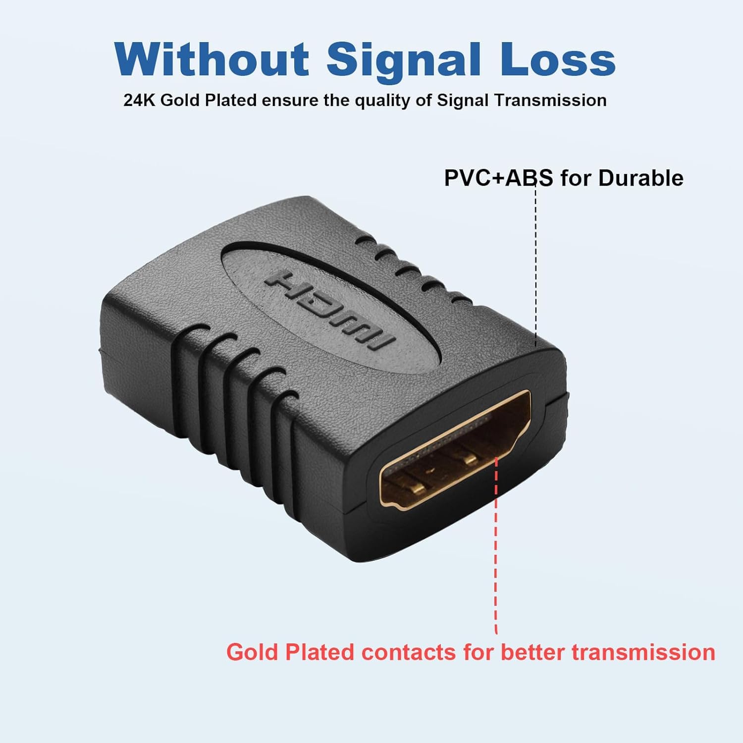 SGElectronix 10 Pack HDMI Coupler Adapter Gold Plated, High Speed HDMI Coupler F/F Female to Female Adapter Black