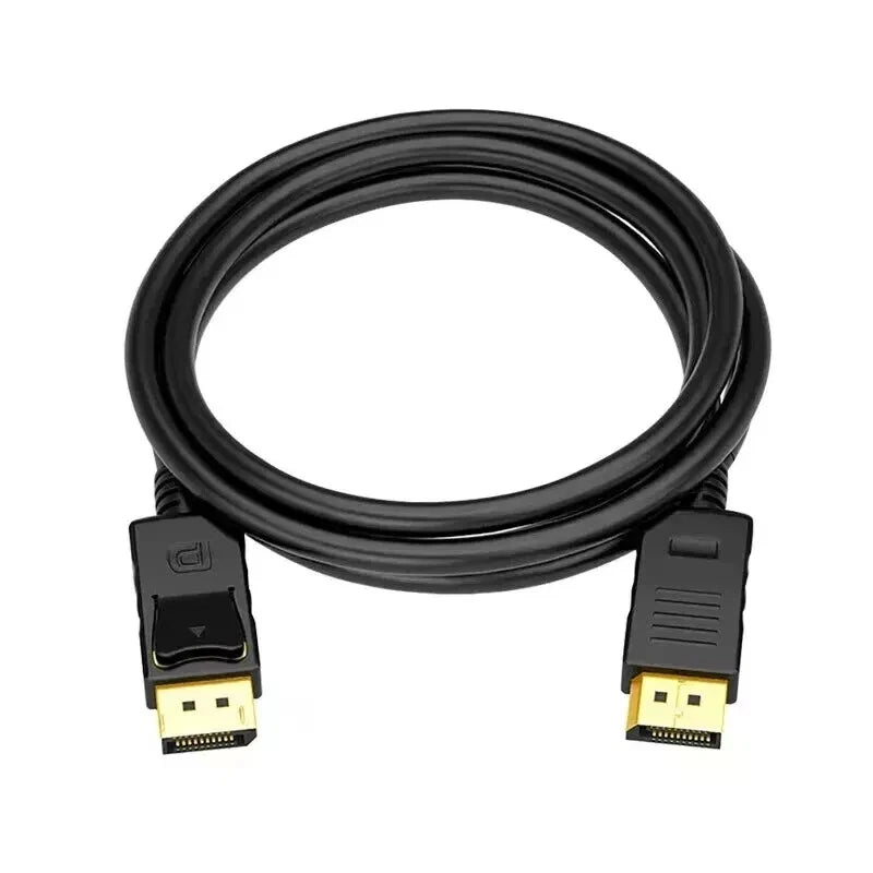 DisplayPort to Display Port Cable DP Male to Male Cord 4K HD w/o Latches 6/10/15 Feet