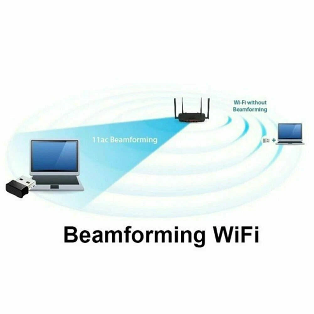 Wireless Lan USB PC Wi-Fi Adapter Network 802.11AC 1200Mbps Dual Band 2.4G / 5G