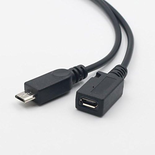SGElectronix 2-in-1 Micro USB to USB Adapter (OTG Cable + Power Cable) for Fire Stick, PlayStation Classic and More - 2 Pack Black
