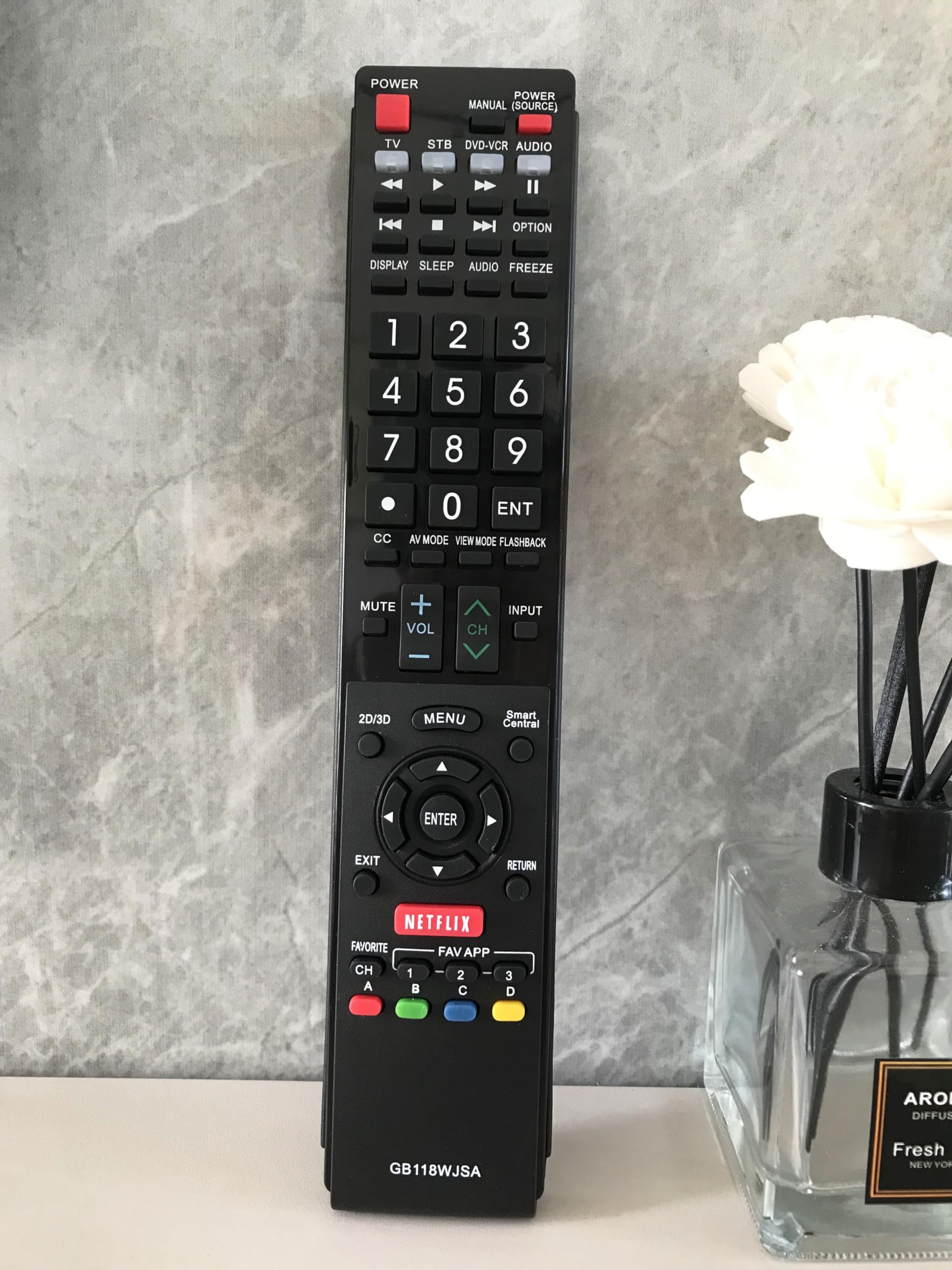 Replacement Remote Control Universal for Sharp GA935WJSA GB005WJSA GB004WJSA AQUOS Smart LED HDTV TV