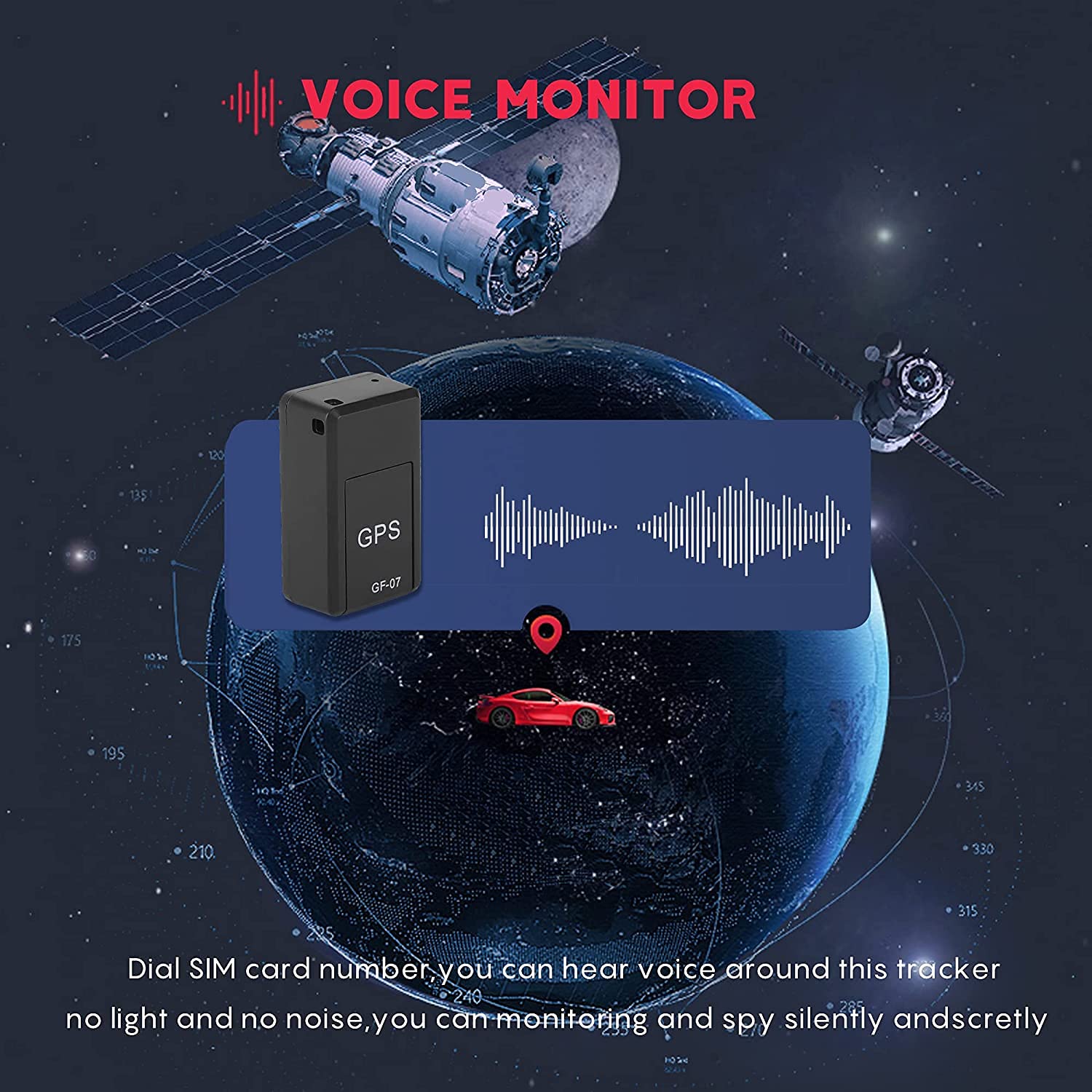 Vape and Wires GPS Tracker for Vehicles, Mini Magnetic GPS Real time Car Locator, Full USA Coverage, No Monthly Fee, Long Standby GSM SIM GPS Tracker for Vehicle/Car/Person Model 2022A