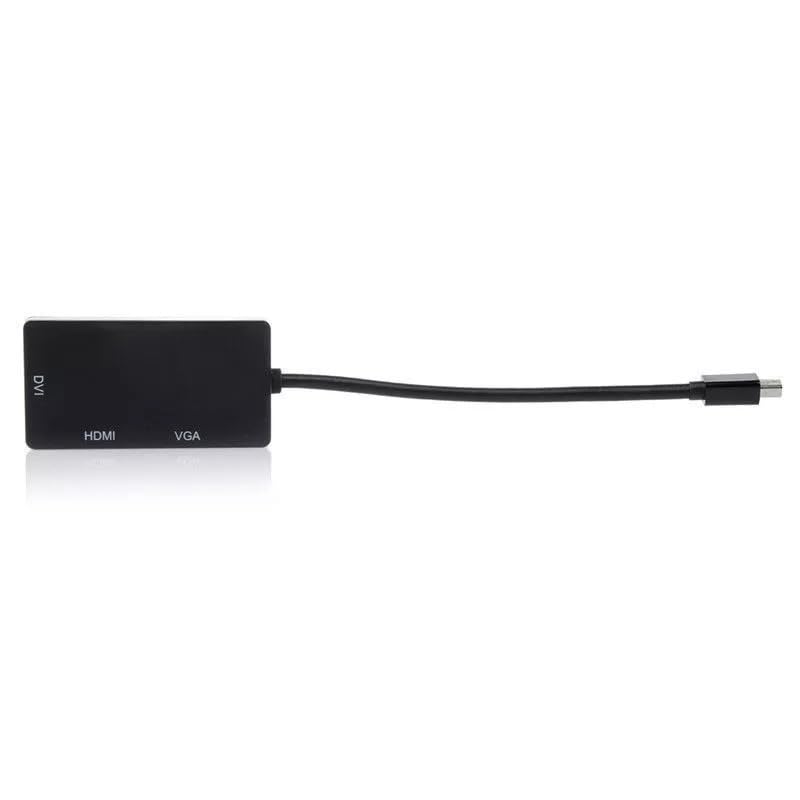 SGElectronix 3 in 1 Mini DisplayPort Adapter - 1080p - Mini DP/Thunderbolt to HDMI/VGA/DVI Splitter for Your Monitor (MDP2VGDVHD)
