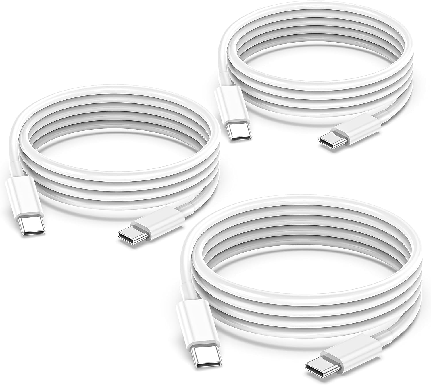 SGElectronix 3Pack USB C to USB C 20W Charging Cable 3ft Long Type C Fast Charging and Data Cable for MacBook Pro 2020/2019, for iPhone 15 Pro Max, iPad Pro12.9/11, iPad Mini 6, iPad Air 4/5