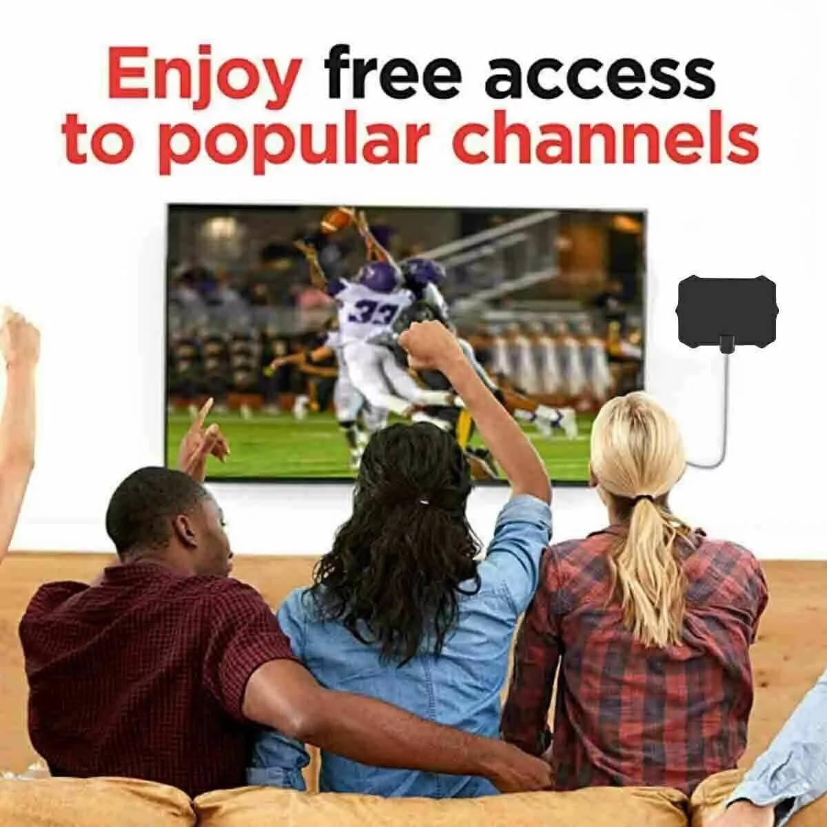 Digital AntennaTV Antenna, Amplified HD Digital TV Antenna Long 250+ Miles Range,Signal Booster 6 FT Coax HDTV Cable,Digital Antenna for TV Support 4K 1080p Antenna TV HD Indoor