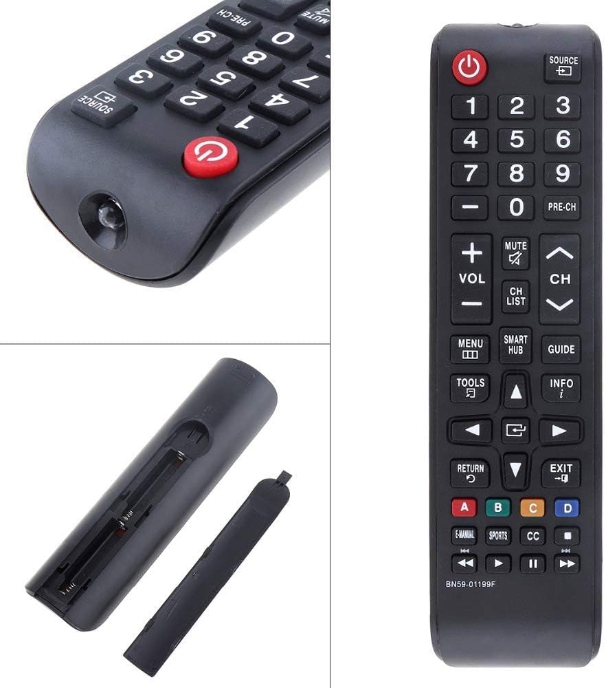 2 Pack New Replacement Remote Samsung BN59-01199F for Samsung Smart LCD/LED TV