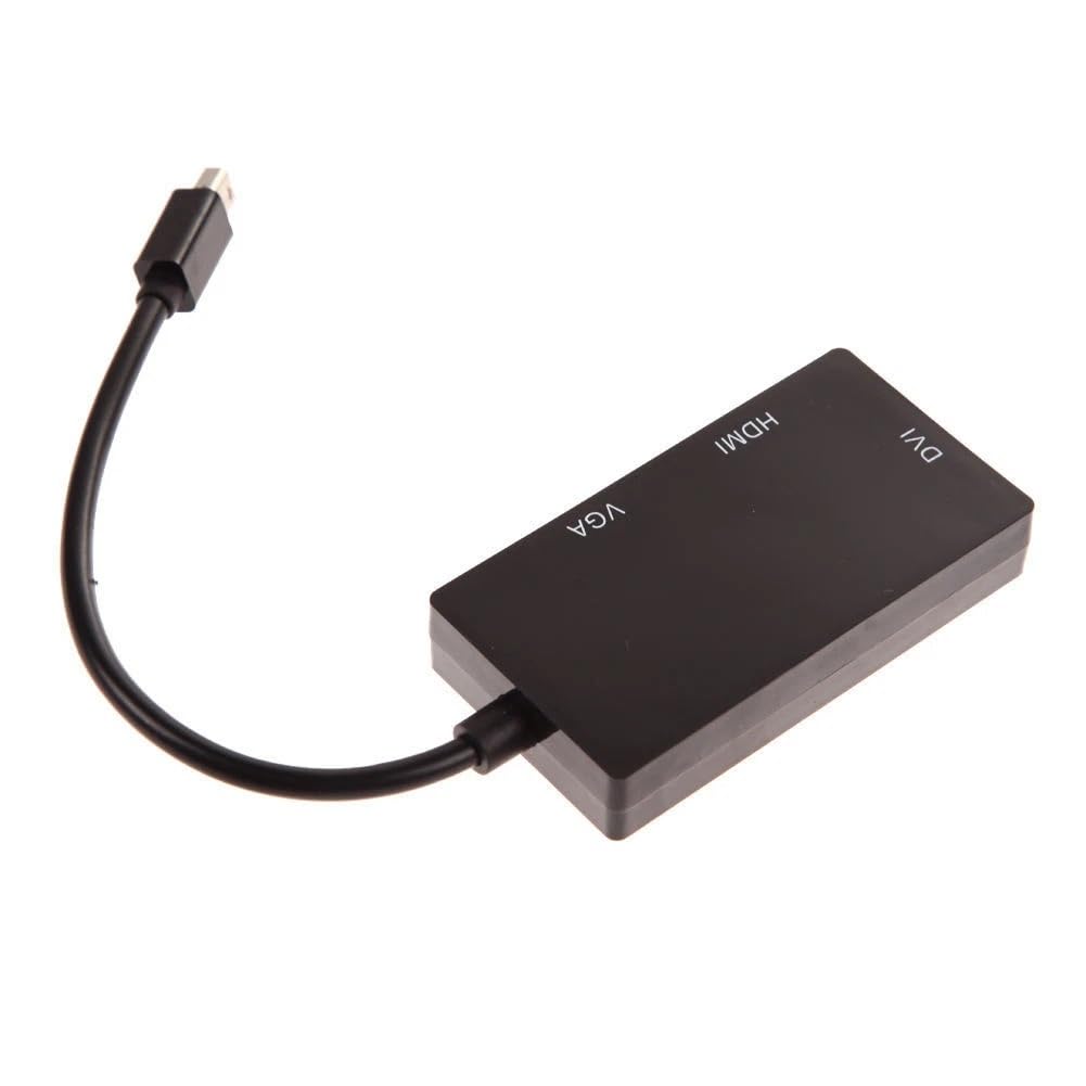 SGElectronix 3 in 1 Mini DisplayPort Adapter - 1080p - Mini DP/Thunderbolt to HDMI/VGA/DVI Splitter for Your Monitor (MDP2VGDVHD)