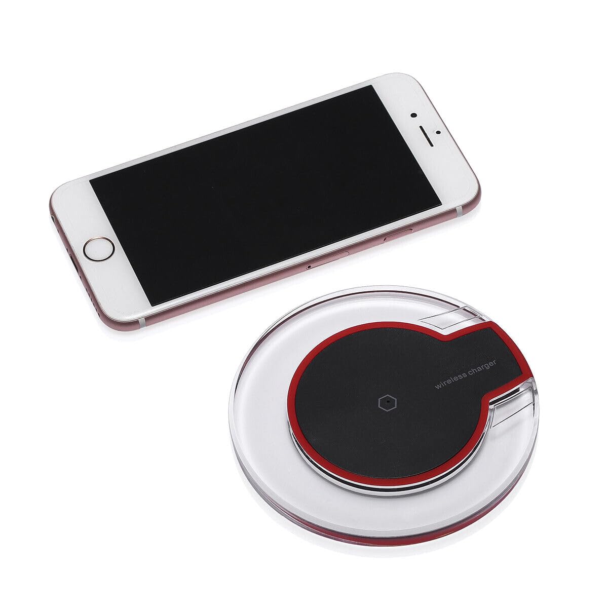 SGelectronicx Universal Qi Wireless Charger Charging Pad for iPhone X 8 XS Max XR i11 11Pro 11ProMax 12 12Pro 12 ProMax, Galaxy and More Black