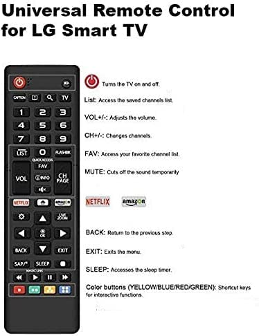 Universal Remote Control for LG Smart TV Remote Control All Models LCD LED HDTV Smart TVs AKB75095307 AKB75375604 AKB74915305