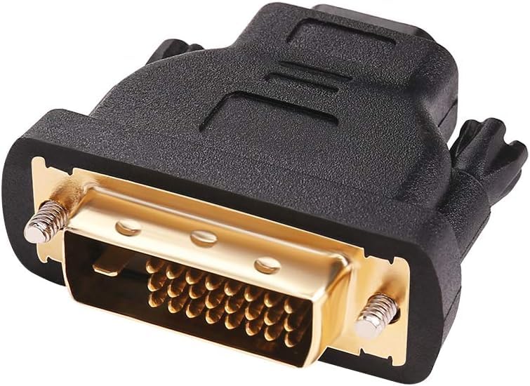 SGElectronix DVI-Male to HDMI Female DVI-D Port Converter 4K 1080P Gold Plated Connector