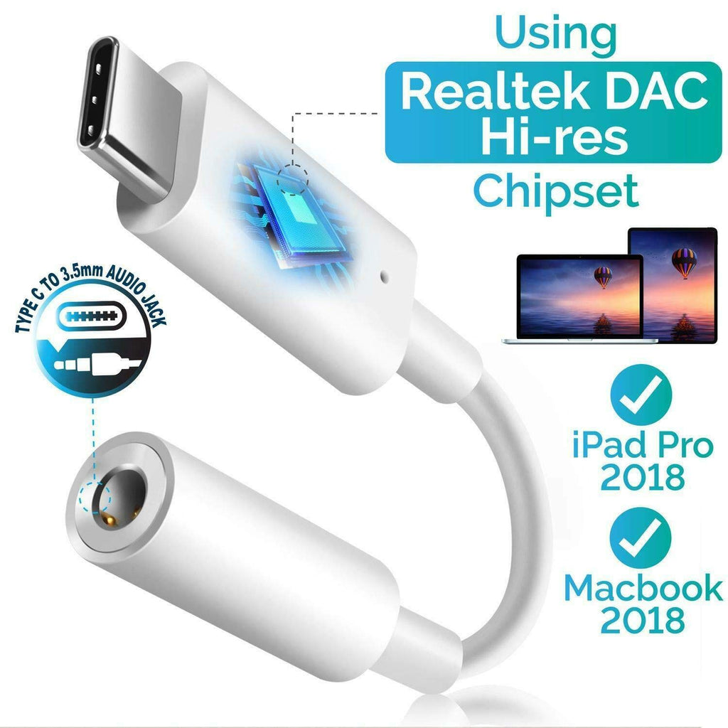 USB Type C to 3.5mm AUX Headphone Adapter for Pixel 2, 3, Pixel 2/3 XL USB-C