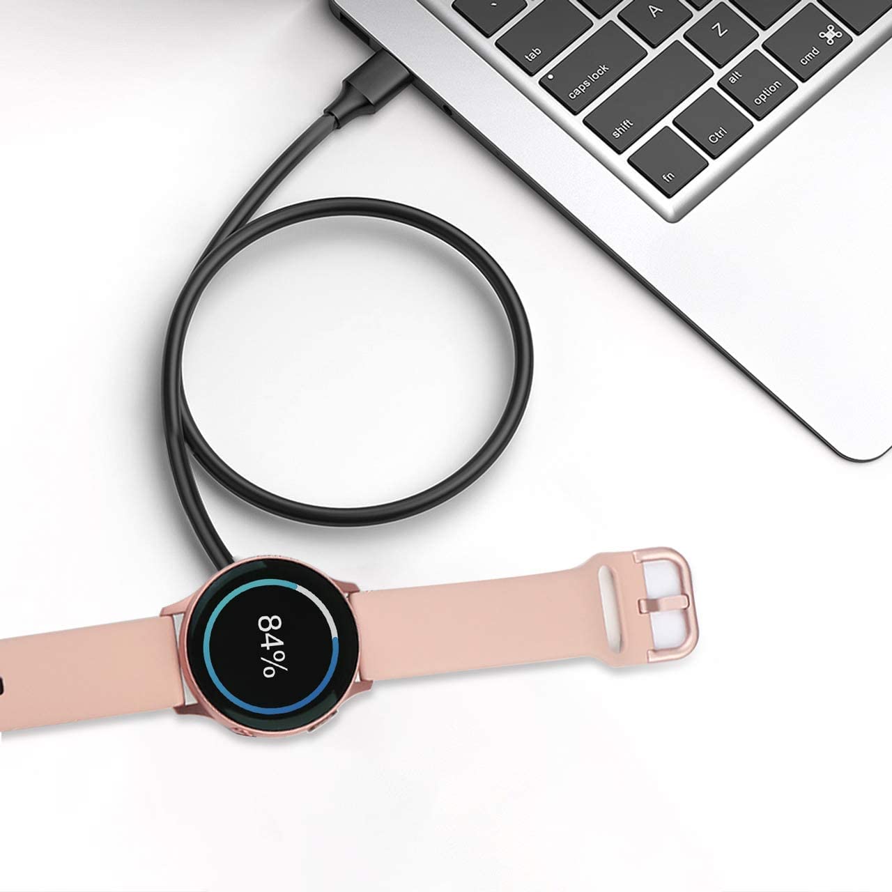 SGElectronix Compatible with Samsung Galaxy Watch 6/6 Classic/ 5/5 Pro/4/4 Classic/3/Active 2/Active,1-Pack Replacement USB Wireless Charging Cable Dock Stand for Galaxy Watch Accessories